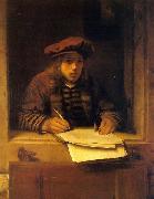 Samuel van hoogstraten, Self portrait